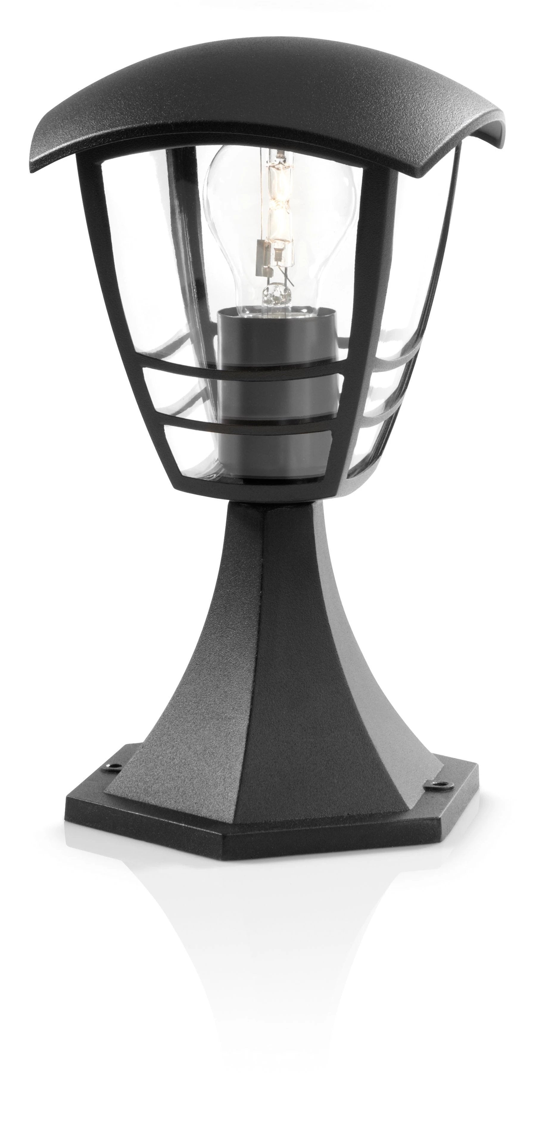 Aplique Exterior Sobremuro1x60w Negro Mod. Creek Philips