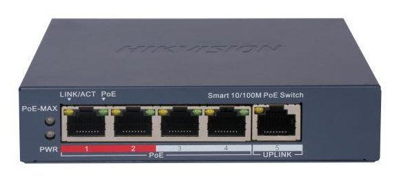 Switch Hikvision Ds-3e1309p-Ei 8 Port Fast Ethernet Smart Poe