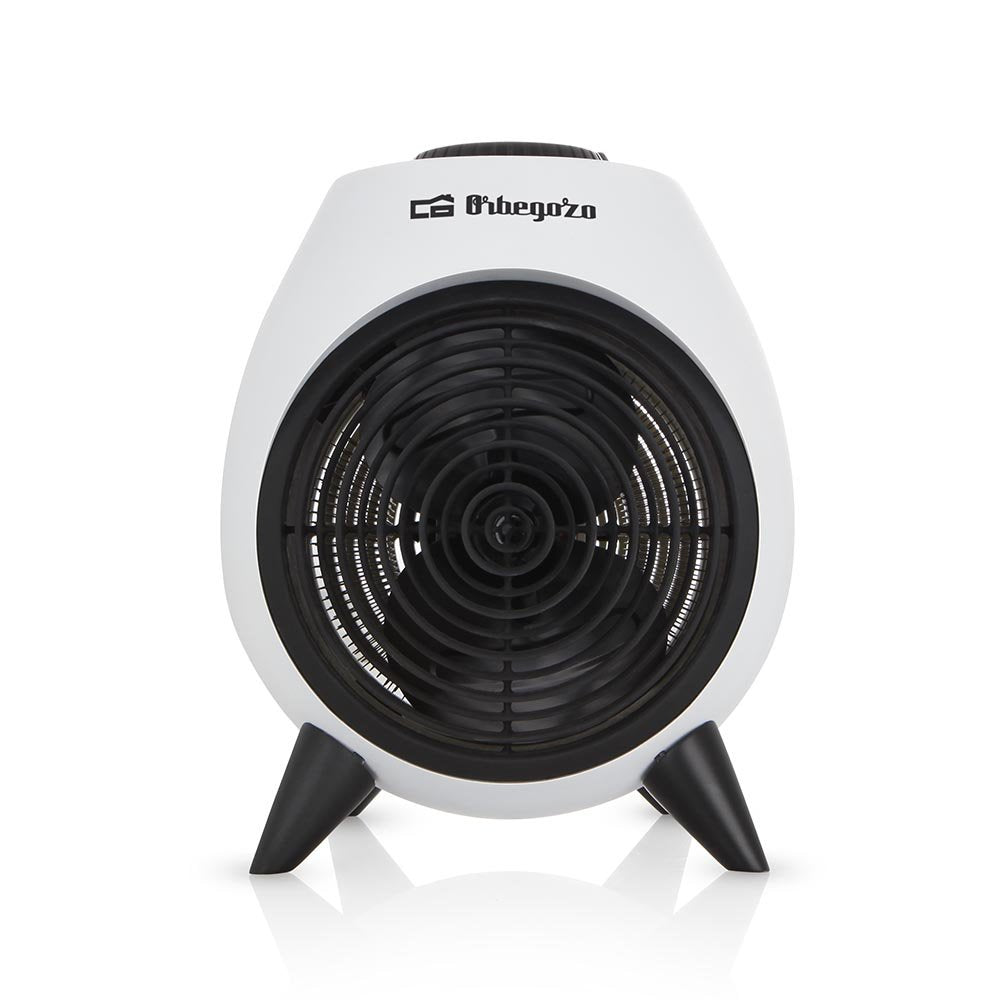 Orbegozo Fh 5037 Calefactor Portatil - Potente Y Seguro Calefactor Con 2 Niveles De Potencia - Funcion Ventilador Y