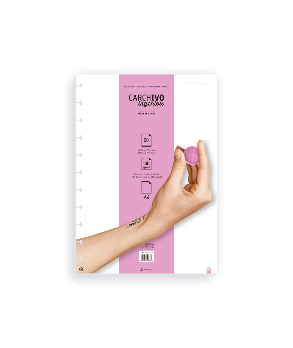 EAN 8422951063606 - CARCHIVO 66104205 papel de cuaderno 210 x 297 mm (A4) 50 hojas imagen 1