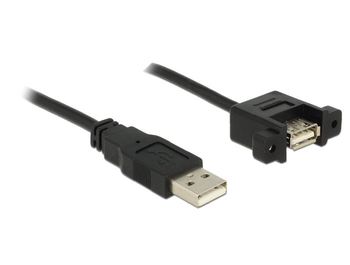 Delock 1m 2xusb2.0-A Cable Usb 2.0 Usb A Negro