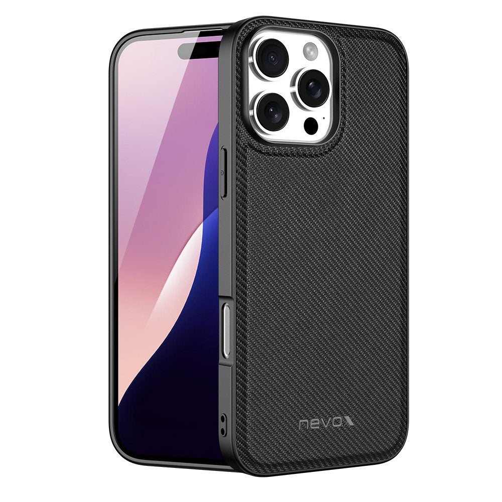 Funda Nevox Styleshell Nylo Para  Iphone 16 Pro Max 4250686413854 Negra
