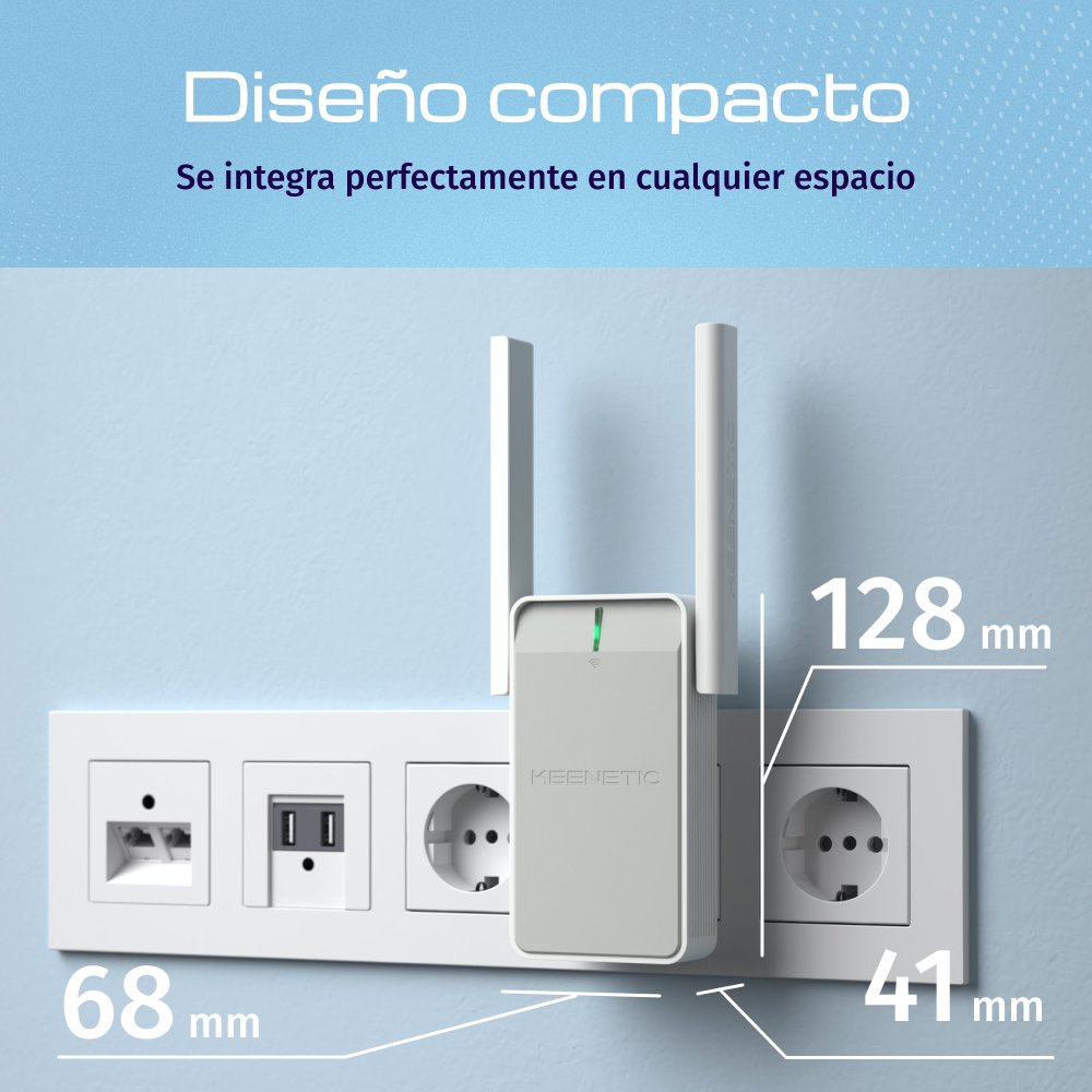 EAN 4897082922100 - Keenetic Buddy 6 (KN-3411) Repetidor de red Blanco, Gris 1000 Mbit/s imagen 6