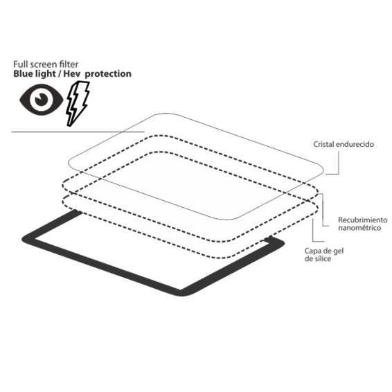 Protector De Pantalla Silver Ht Para Apple Ipad Air 2020 10.9pulgadas Cristal Templado