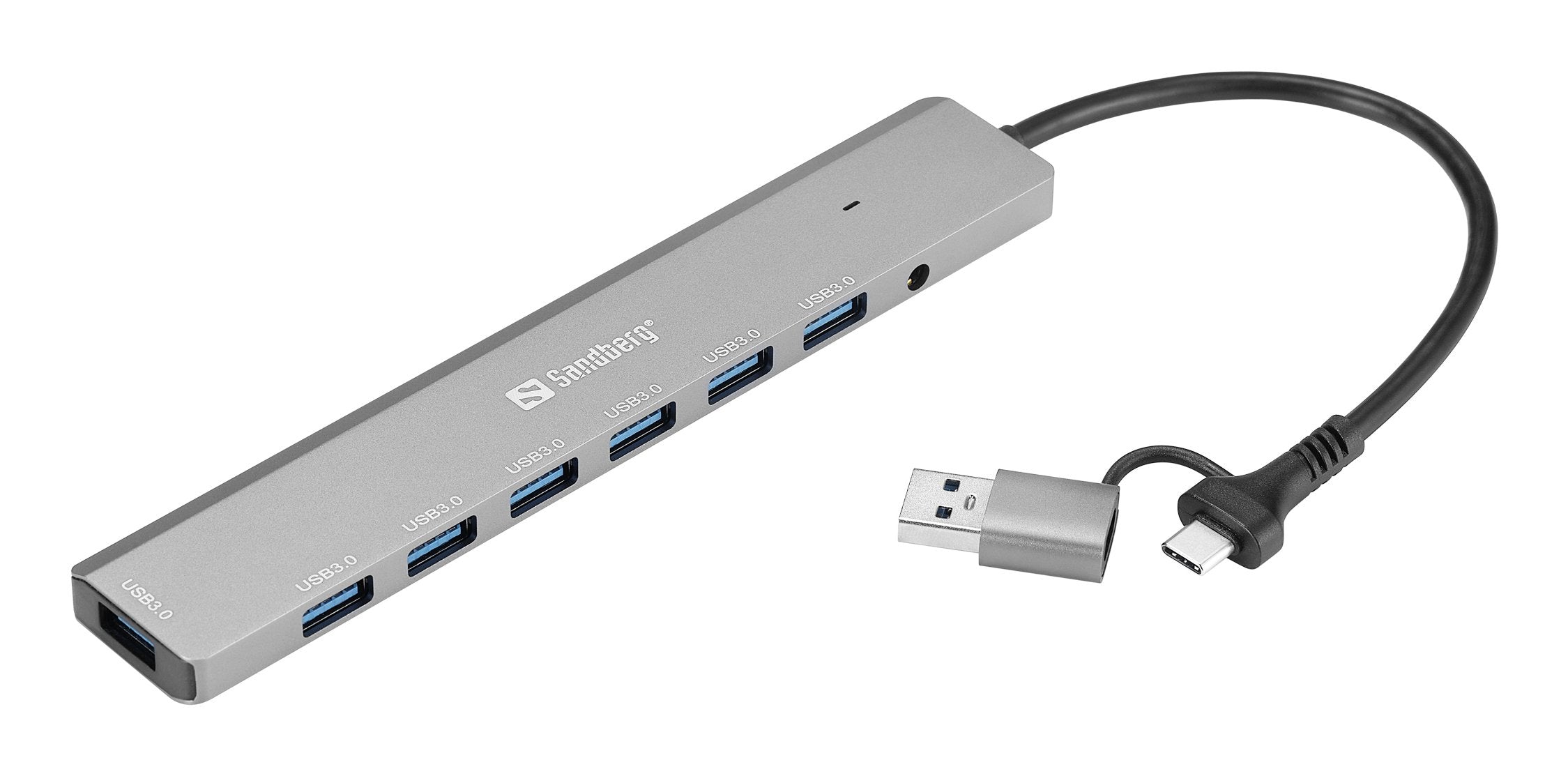 EAN 5705730136665 - Sandberg 136-66 hub de interfaz USB 3.2 Gen 1 (3.1 Gen 1) Type-A + Type-C 5000 Mbit/s imagen 1