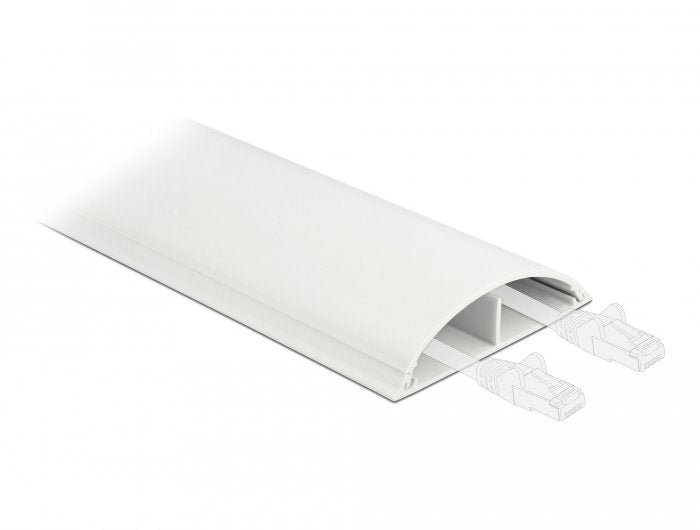 Delock Cablekanal Selbstklebend 89 X 21 Mm - Länge 1 M Weiss
