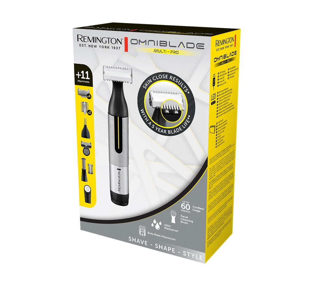 Remington Hg5000 Omniblade Multi-Pro Beard Trimmer, Black Silver