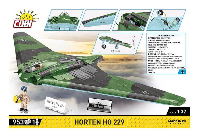 Cobi Horten Ho 229, Juguetes De Construcción Cobi-5757