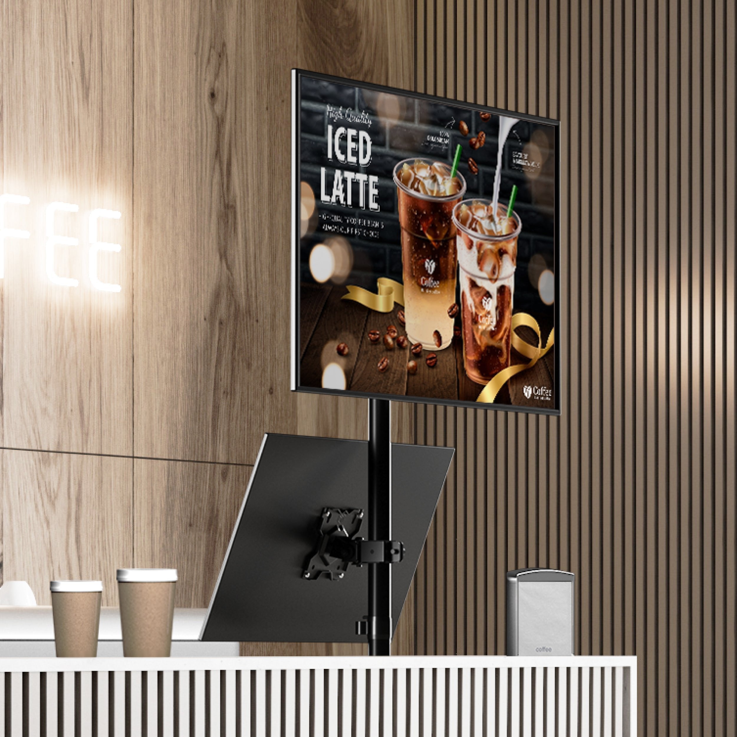 EAN 4262392440062 - ONKRON D208E-B soporte para monitor 86,4 cm (34") Escritorio Negro imagen 2