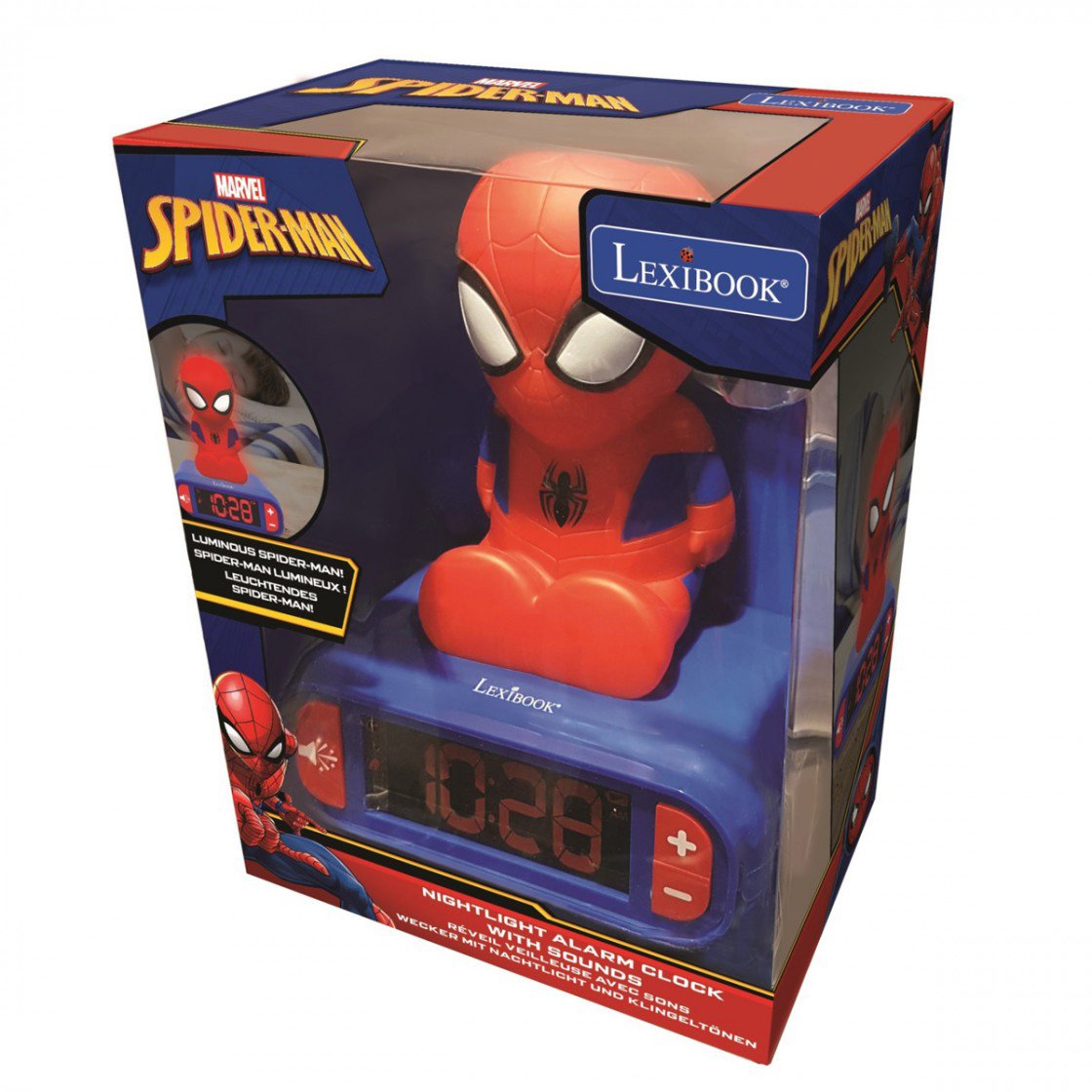 Despertador 3d Digital Spiderman Marvel