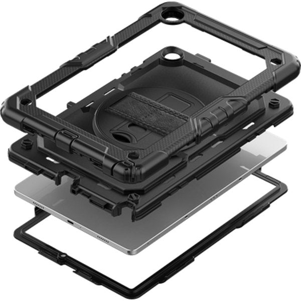 Funda Tablet Samsung Galaxy Tab A9+ Shockproof Rotating 360º Negro Just In Case Funda A Prueba De Golpes/ Compatible Samsung Galaxy Tab A9+ /Protección De 3 Capas De Cuerpo Completo/ Negro