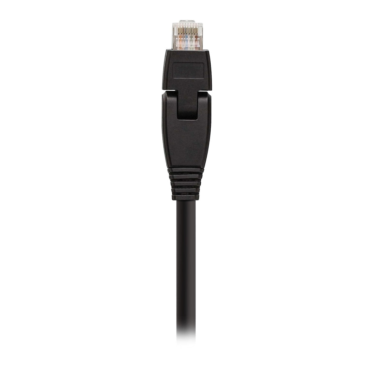 Cable De Red Inline 180° S/Ftp Pimf Cat.6a 500mhz Libre De Halógenos Cobre Negro 1m
