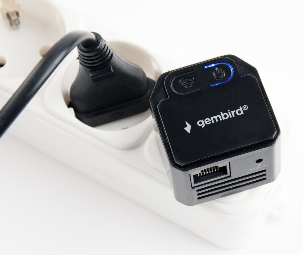 EAN 8716309117210 - Gembird WNP-RP300-03-BK repetidor y transceptor Repetidor de red 300 Mbit/s Negro imagen 2