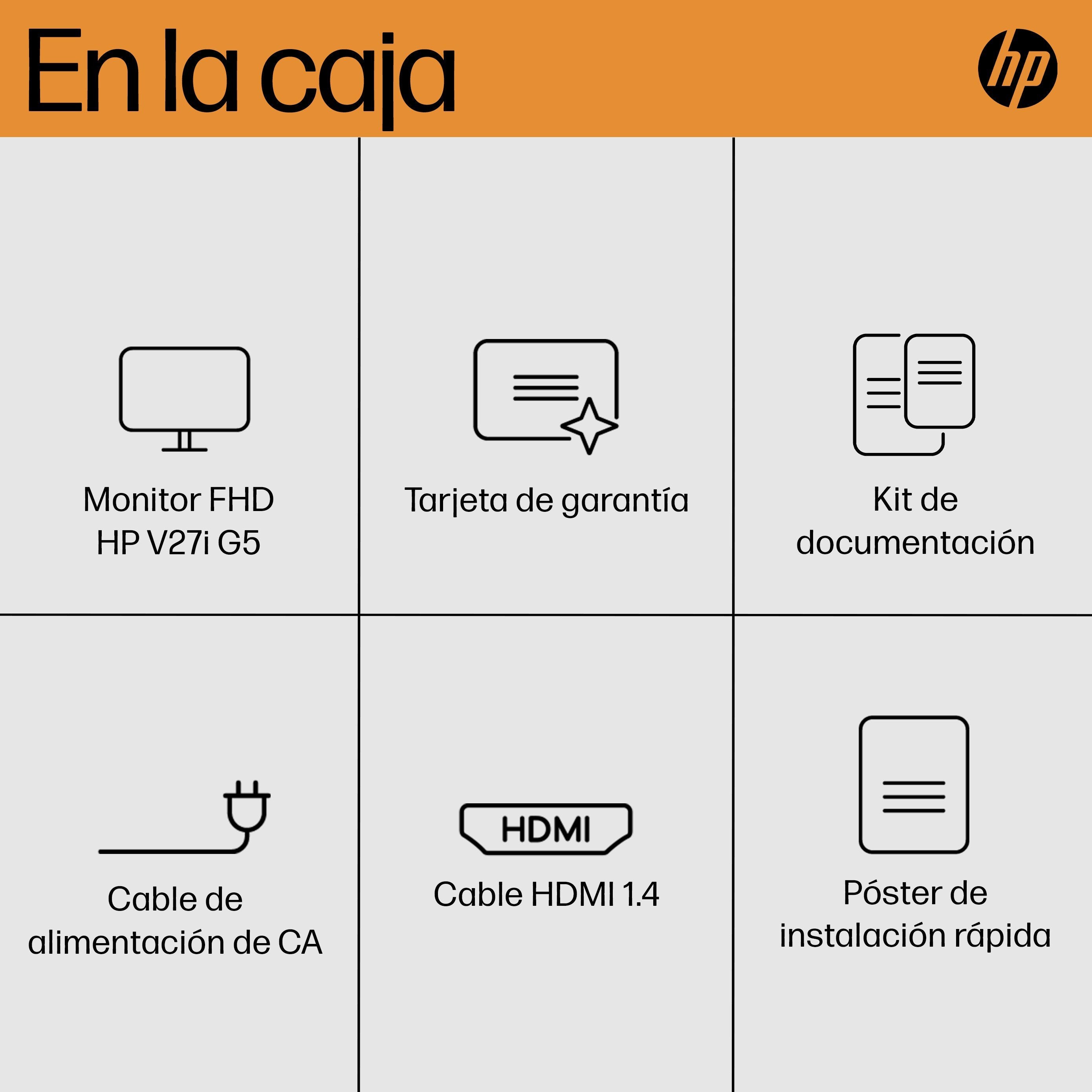 EAN 0196548194391 - HP V27i G5 FHD Monitor pantalla para PC 68,6 cm (27") 1920 x 1080 Pixeles Full HD LCD Negro imagen 9