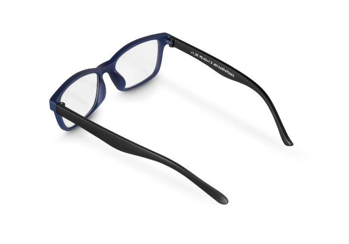 Hama Gafas De Lectura De +2.5 Dioptrias - Montura De Plastico Reciclado - Unisex - Azul Y Negro