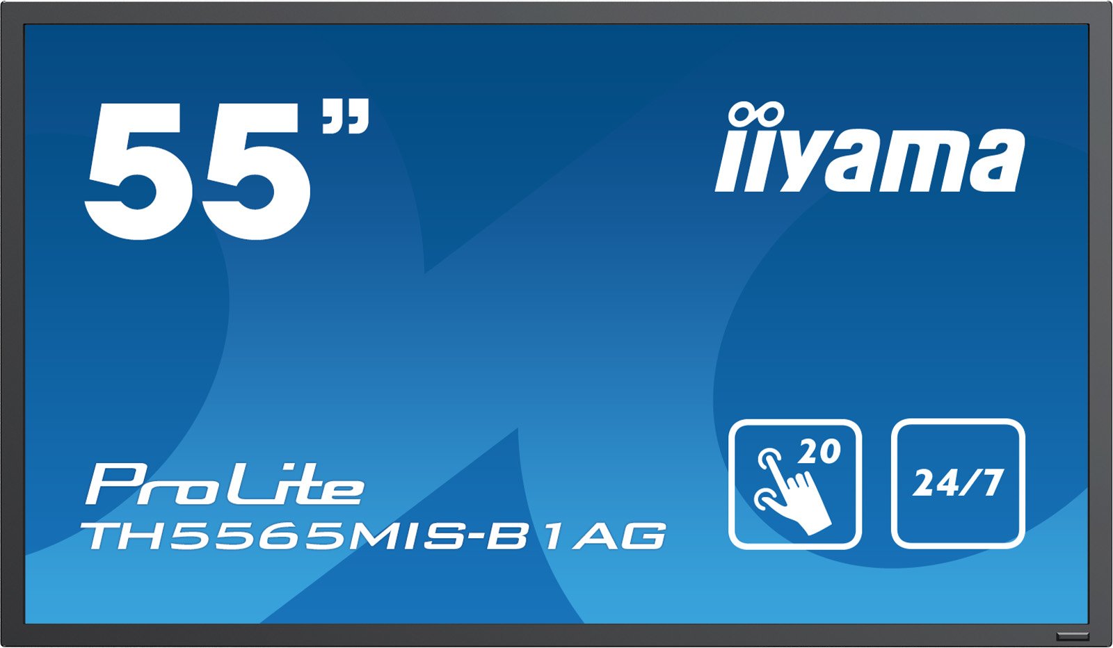 Iiyama Prolite Th5565mis-B1ag Pantalla Plana Para Señalización Digital 139,7 Cm (55") Led 400 Cd / M² Full Hd Negro Pantalla Táctil 24/7