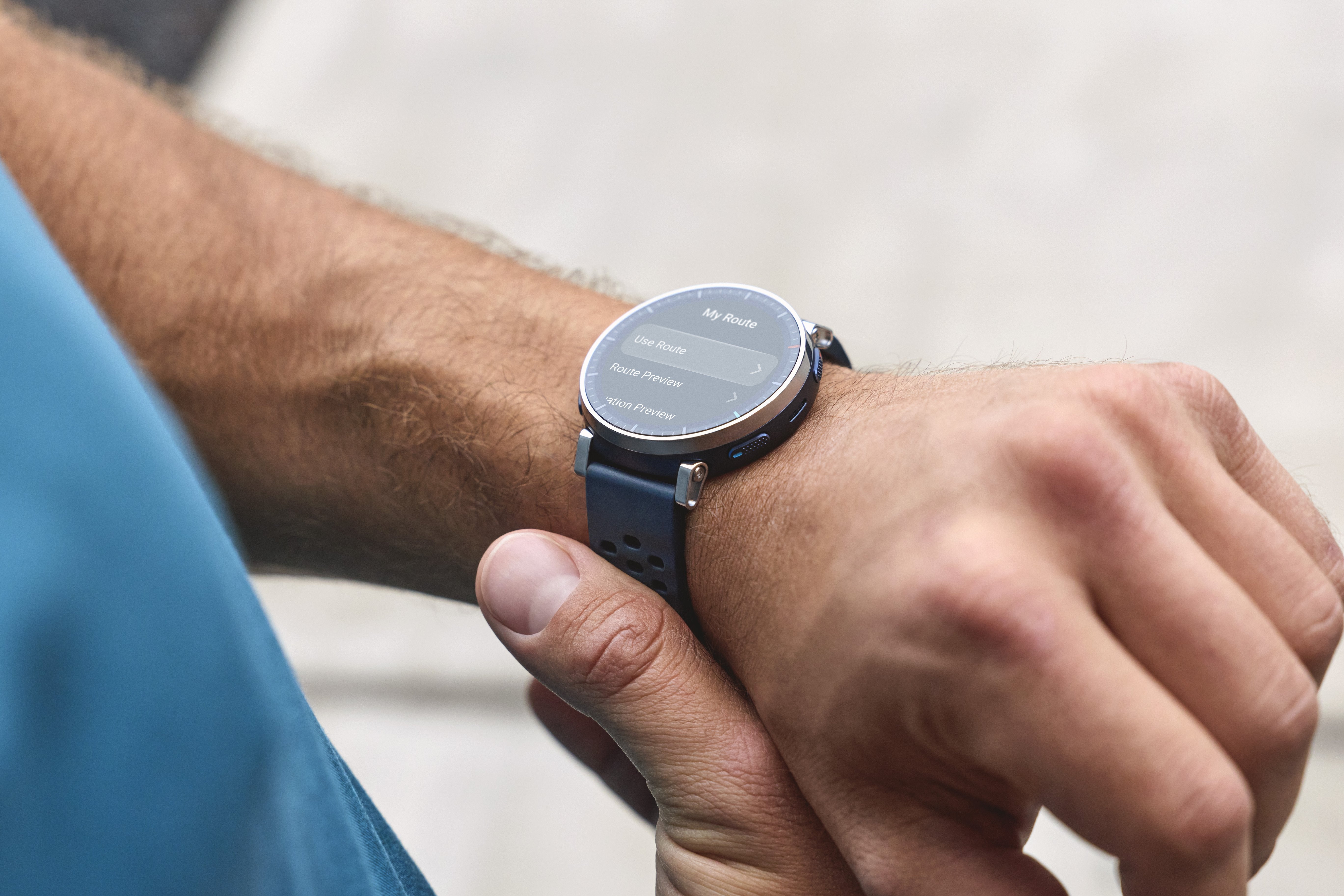 Smartwatch Amazfit Active 3 Premium Dark Azul  Hyrox-Modus