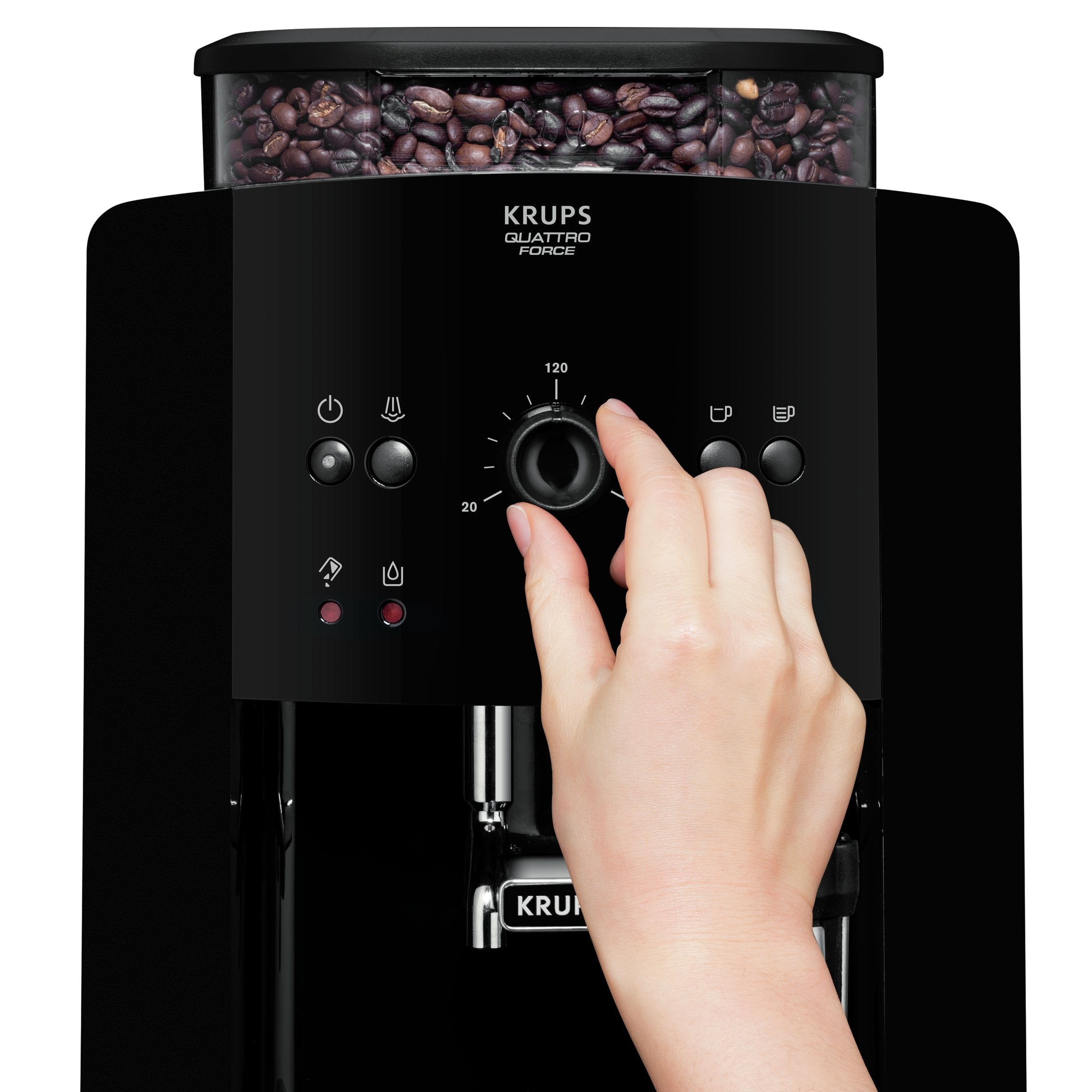 Cafetera Expreso Krups Arabica 1450w 15 Bares Negra