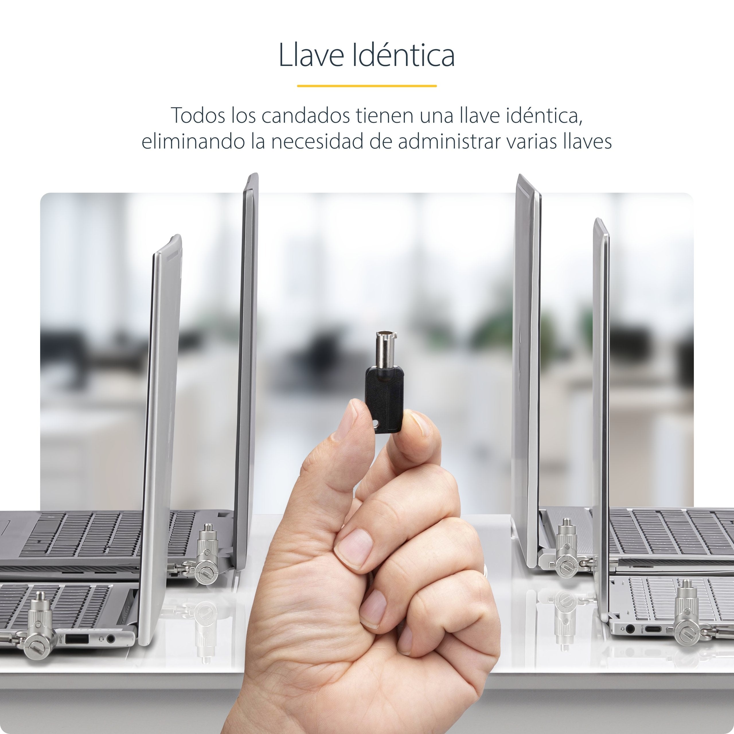 Startech.Com Univka25-Laptop-Lock Cable Antirrobo Negro 2 M