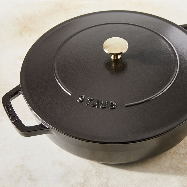 Staub Brter Chistera 28 Cm Schwarz, Gusseisen