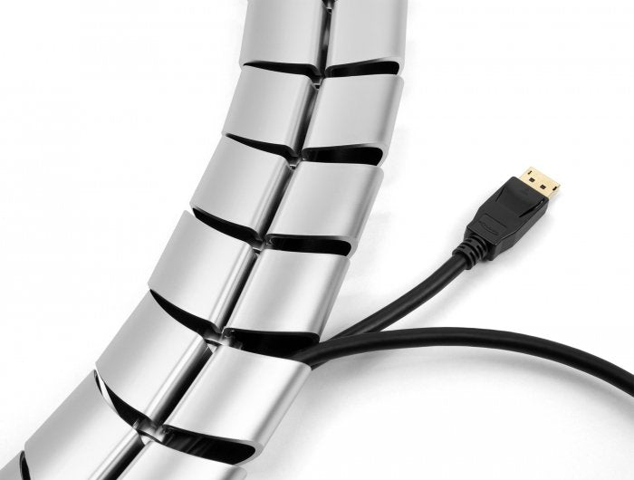 Delock Pasacables Para Escritorio 740 X 75 Mm Con Altura Regulable Plata