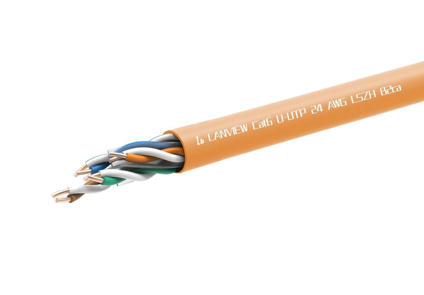 Cat 6 U/Utp Lszh B2ca Solid Cable 305m Easy Pull Box, Lvn122156
