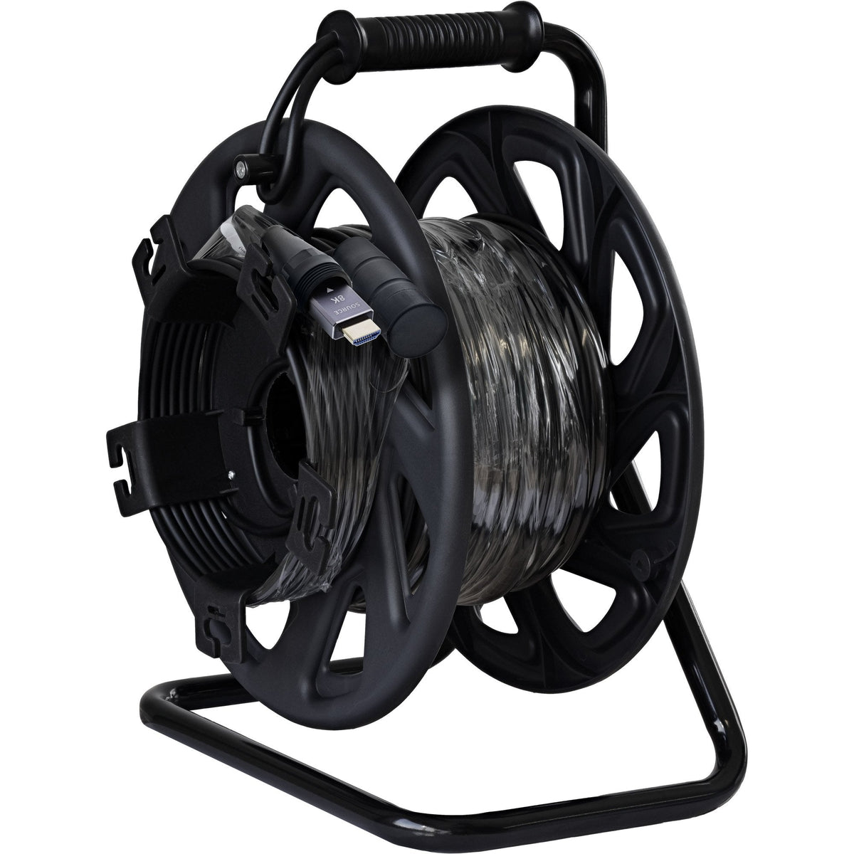 Carrete De Cable Hdmi , Cable Hdmi 2.1 De Aoc, 8k/60hz, Blindado, Negro, 90 M Inline