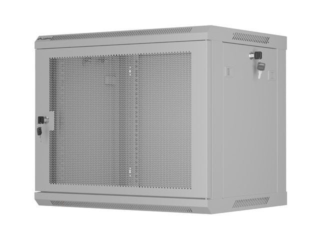 Lanberg Wall-Mount Rack 19" 9u 600x450 Perforated Grey Flat Pack
