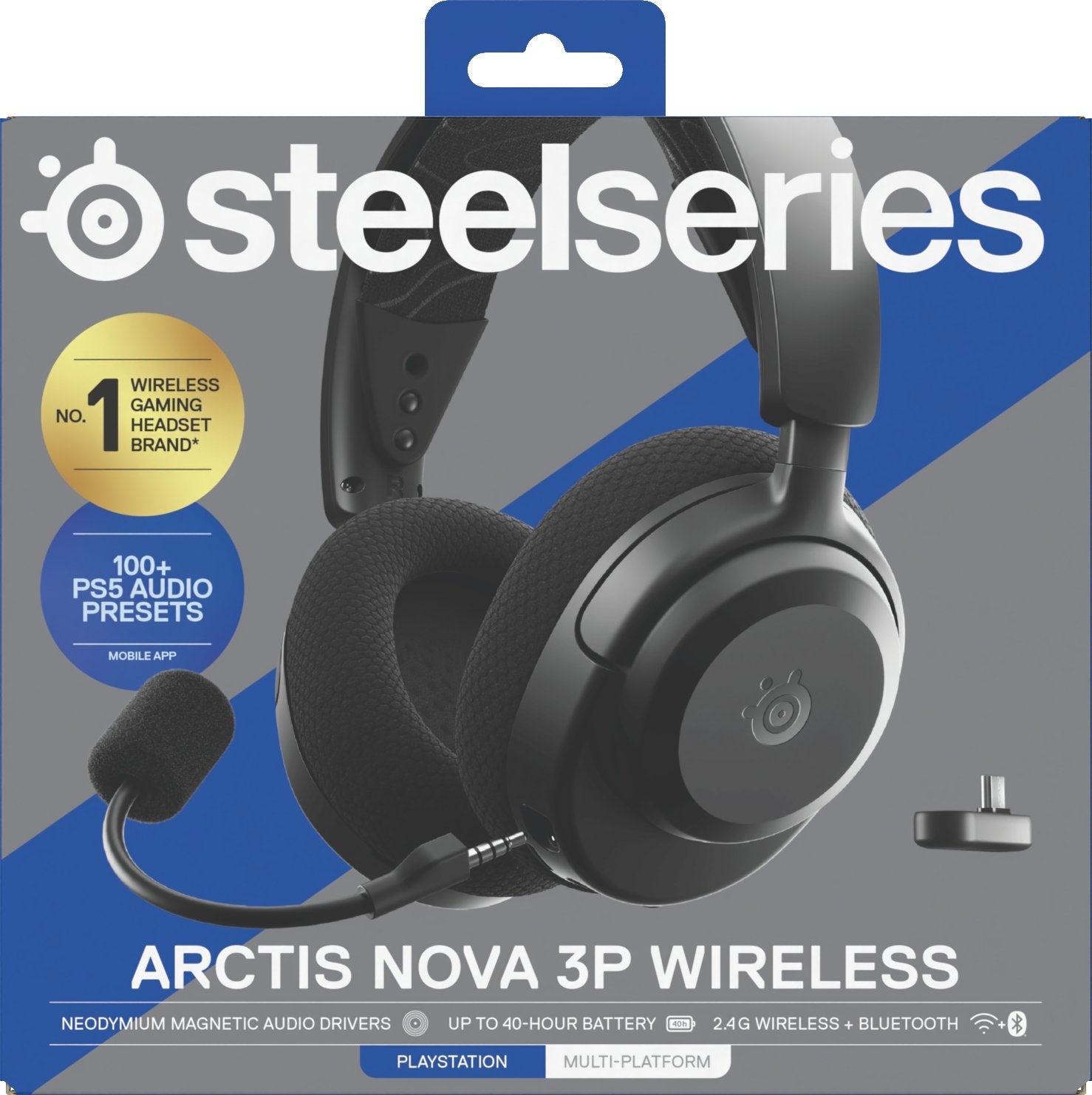 EAN 5707119059510 - Steelseries Arctis Nova 3P Auriculares Inalámbrico Diadema Música/uso diario Bluetooth Negro imagen 9