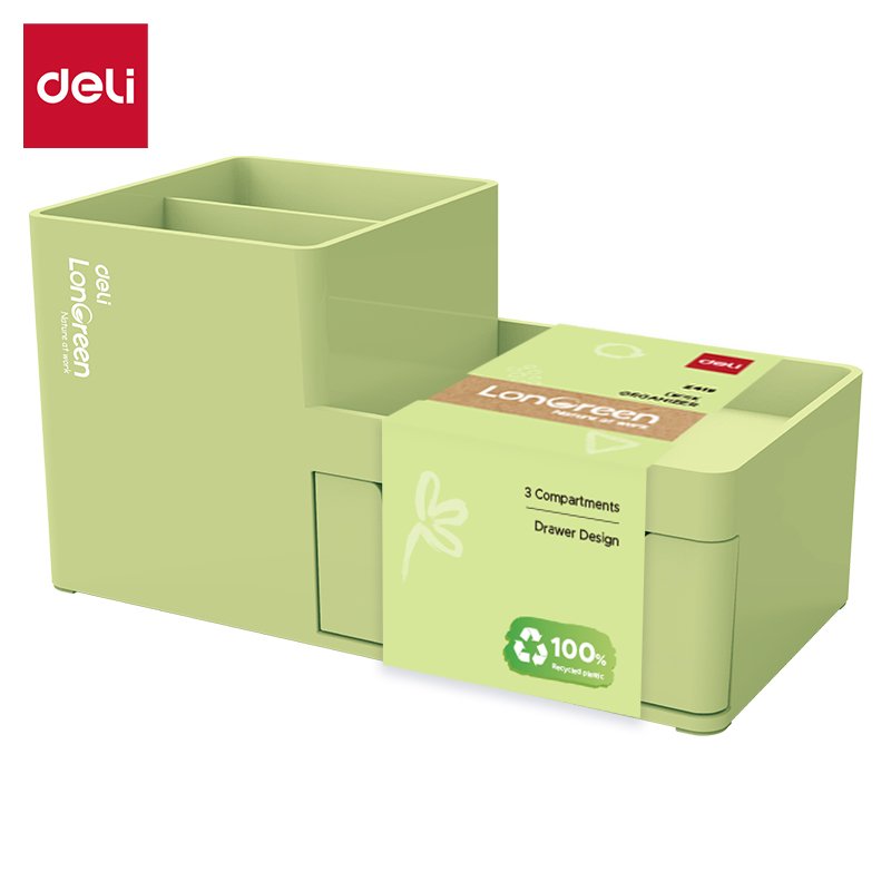 Deli Schreibtisch Organizer Longreen 17,3x8,8x9,2cm Lime