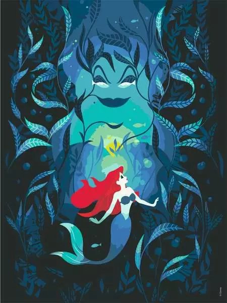 Ravensburger Creart - Disney Arielle Y Ursula, Pintura 23732