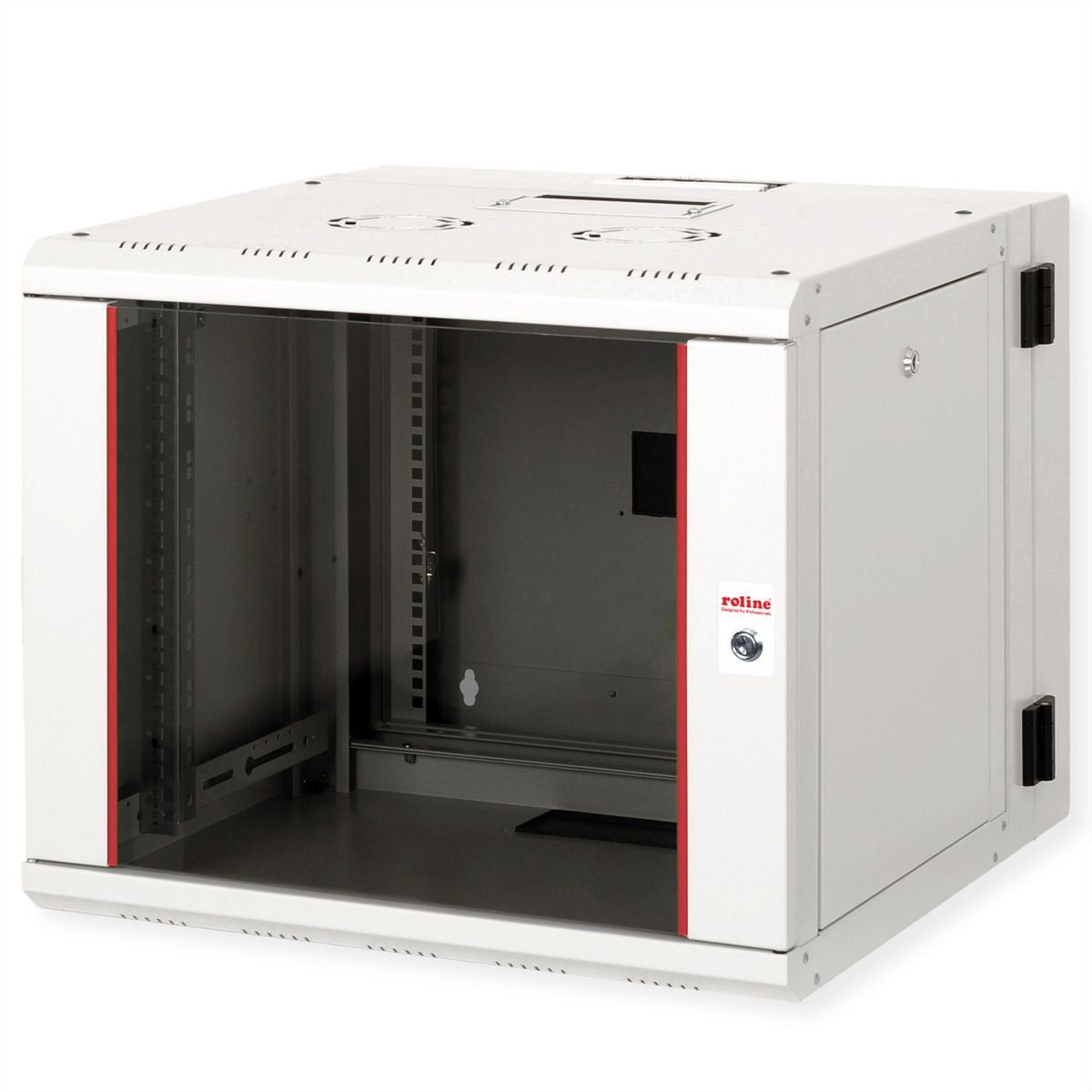 Roline 19-Zoll Wandgehuse Pro 9 He, 600x600 Bxt Zweiteilig Schwenkbar Grau