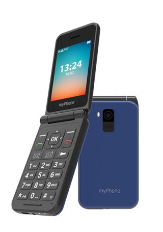 EAN 5902983624998 - myPhone FLIP LTE 7,11 cm (2.8") Azul, Gris Teléfono con cámara imagen 1
