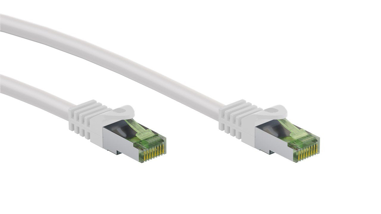 Goobay Rj45 Cable De Red Con Cat 8.1 S Ftp Cable A Granel 10m, Blanco