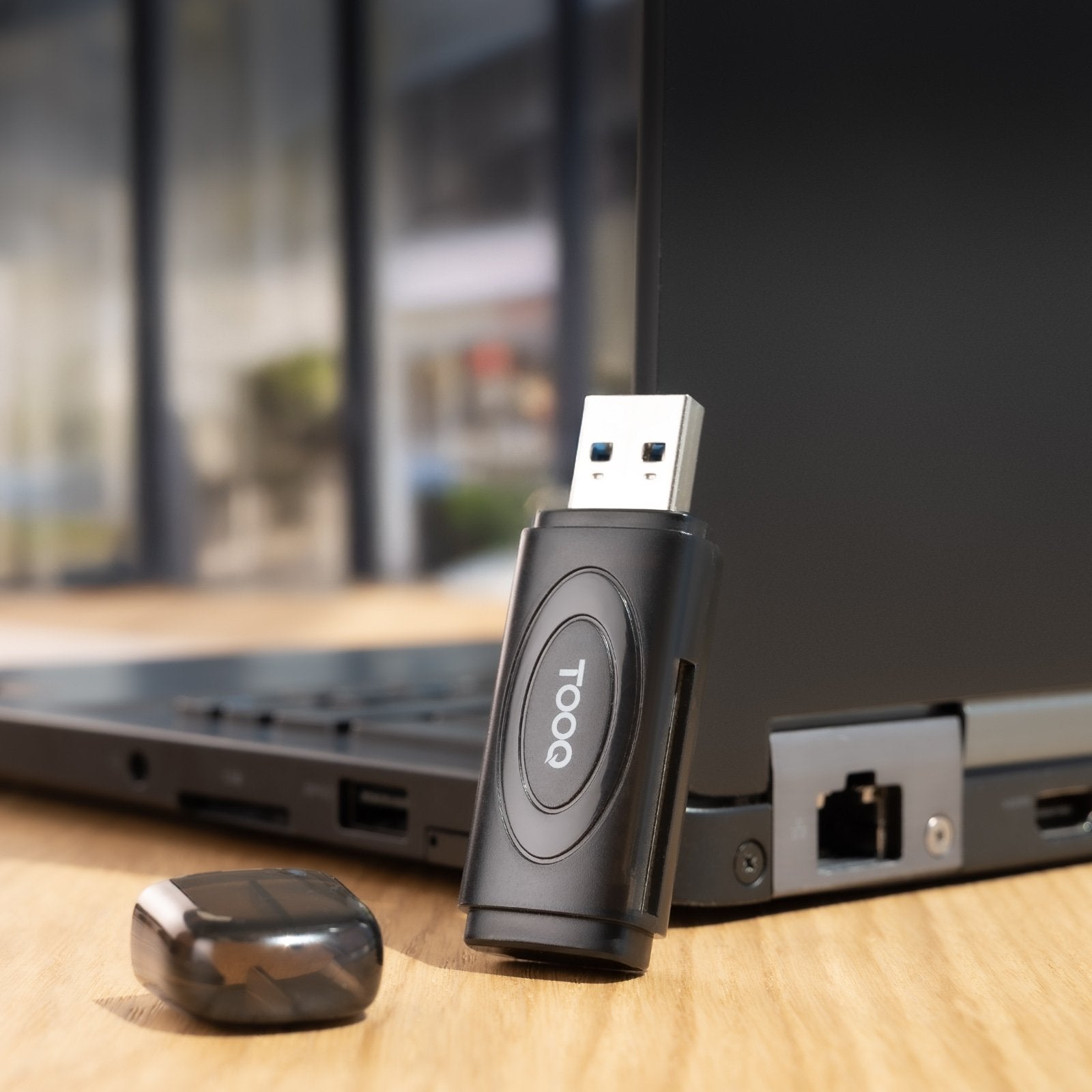 Lector Tarjetas Usb-A 3.0, Sd/Tf, Negro