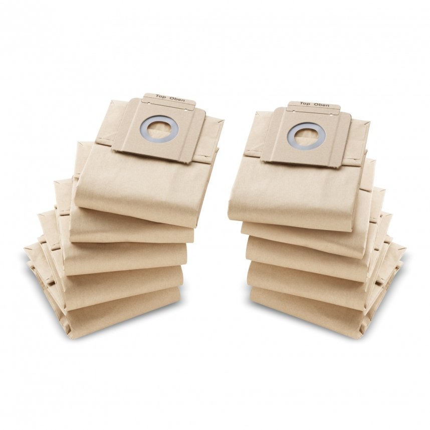 Bolsas De Filtro De Papel Kärcher 6.904-333.0, Para T7, T9, T10, Bolsas De Aspiradora 10 Unidades 6.904-333.0