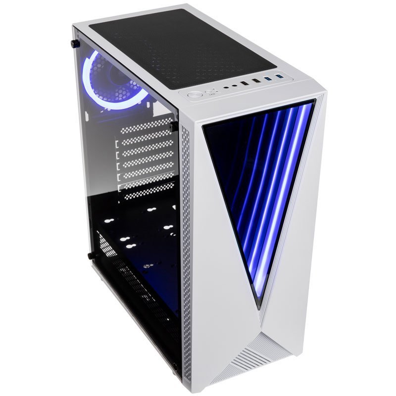 Kolink Void White Carcasa De Ordenador Midi Tower Negro, Blanco