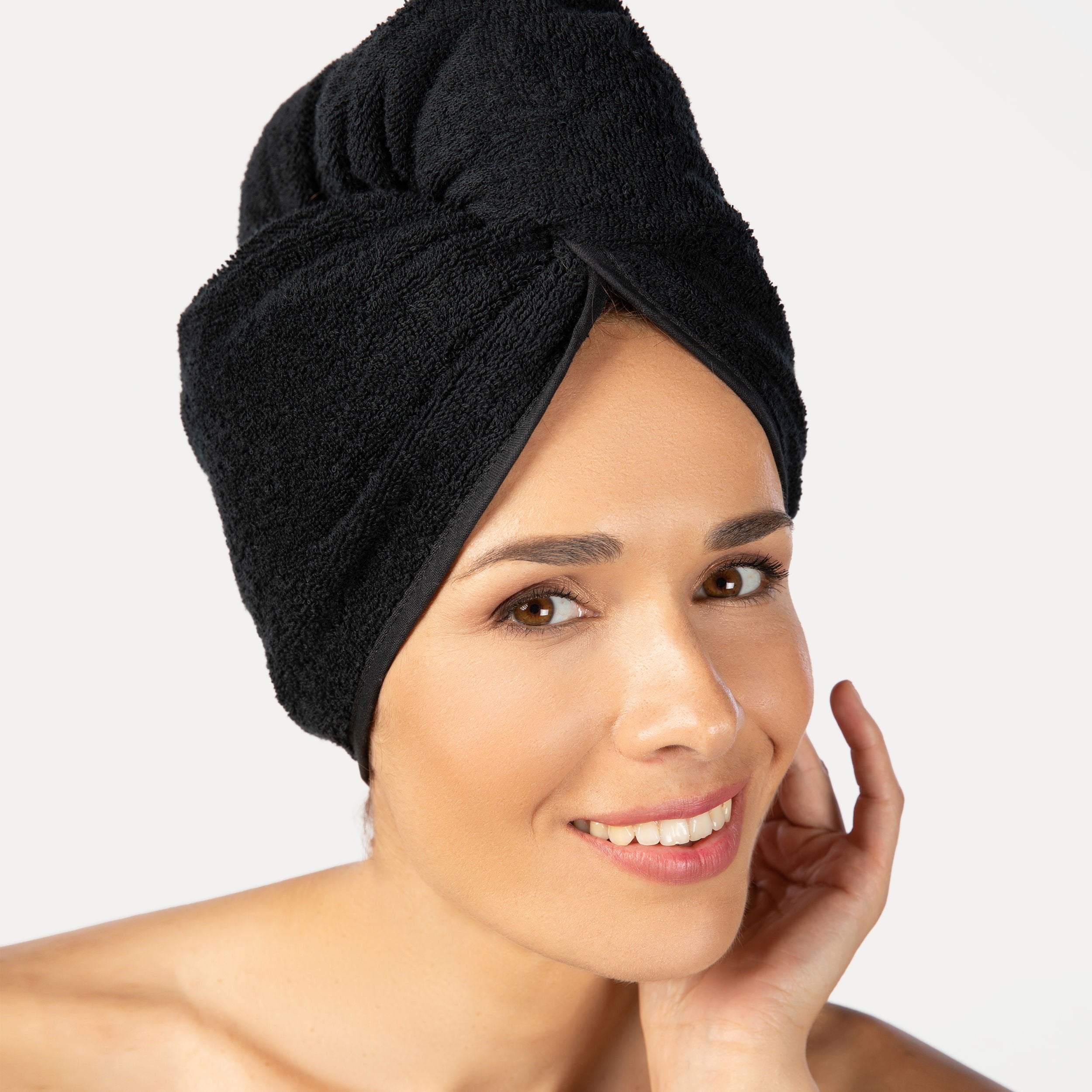 EAN 4013165167545 - MÖVE 273397563-027067-199 toalla turbante para secar el pelo Negro Algodón imagen 1
