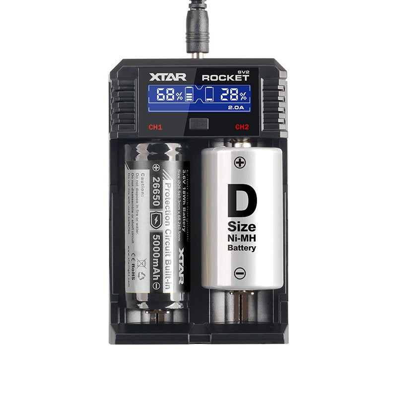 Xtar Cargador Carga Rapida Baterias Ion-Litio/Ni-M