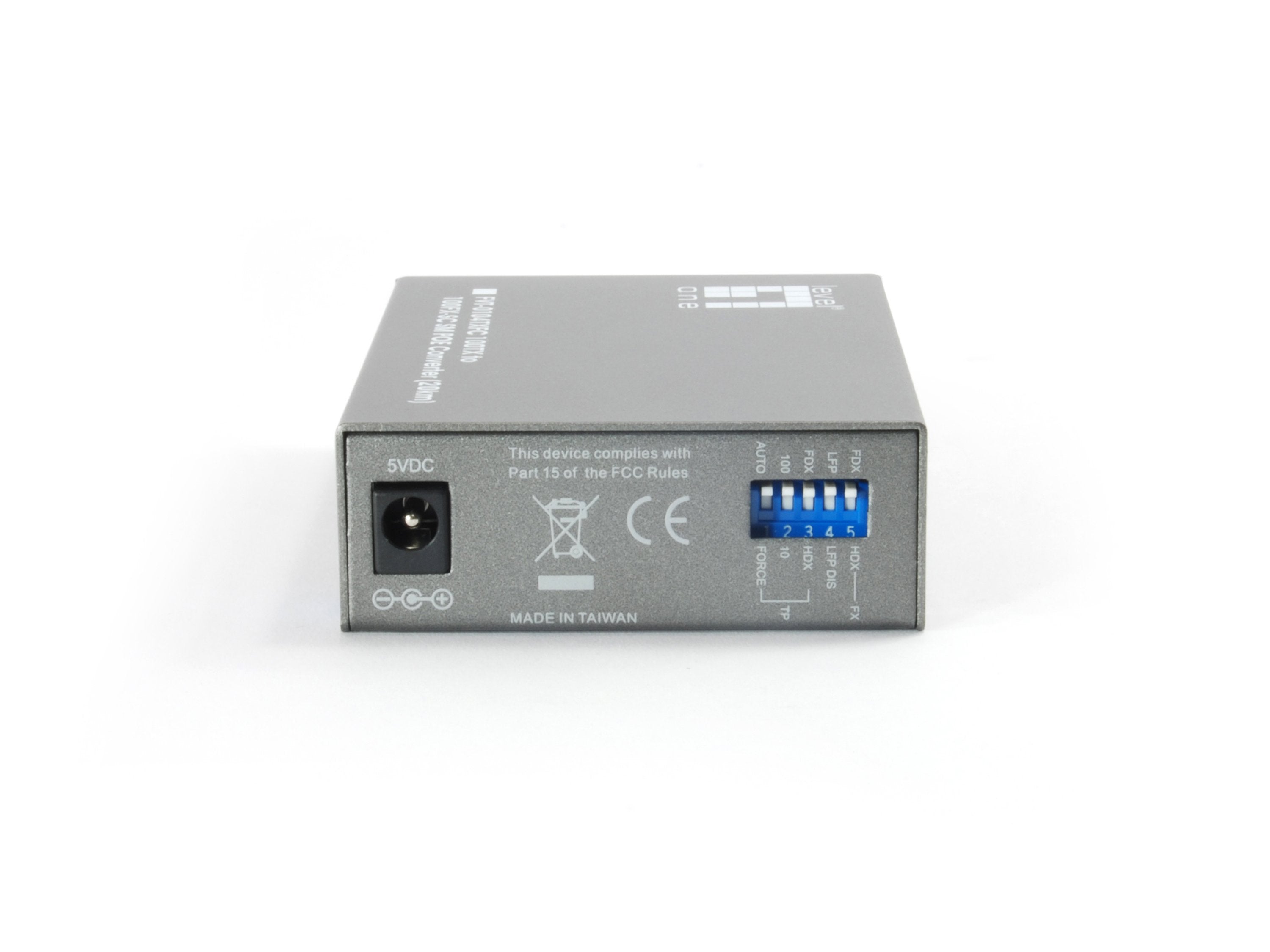 Conversor Fibra Optica Level One  10/100tx A 100fx Sc Con Poe (20km)