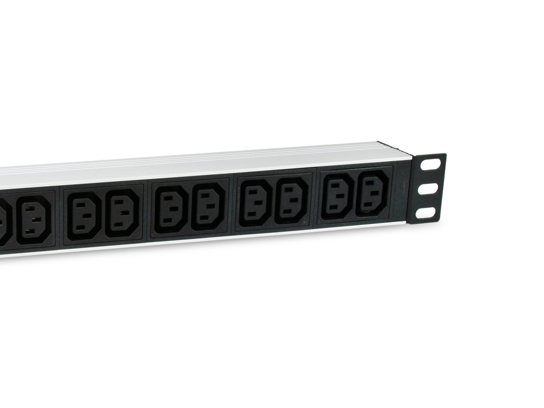 Regleta Alimentacion Aluminio Rack 19" 1u 12 Tomas Iec C13 Con Interruptor Cable 1.8m