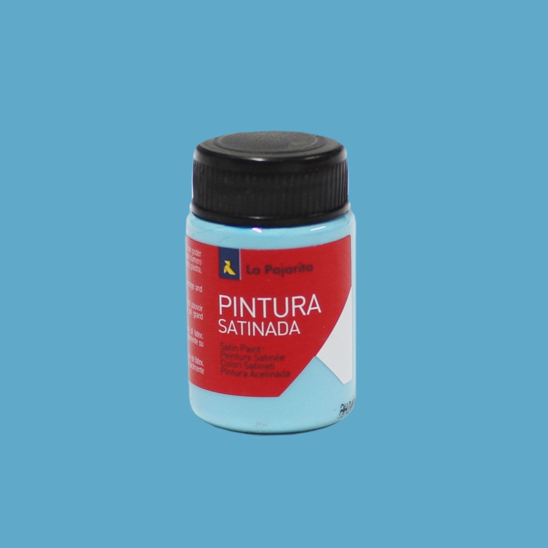 La Pajarita Témpera Escolar Bote De 35ml Satinada Azul Turquesa L-35