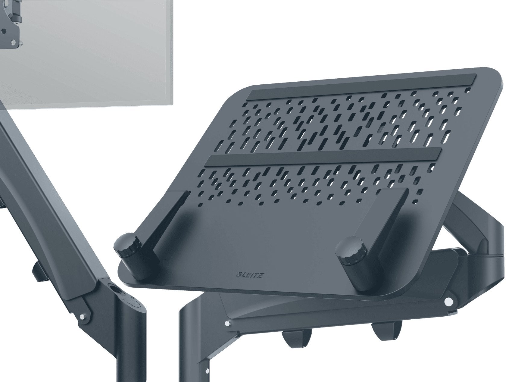 Leitz Ergo Monitorarm Dual Platzsparend Con Laptophalterung