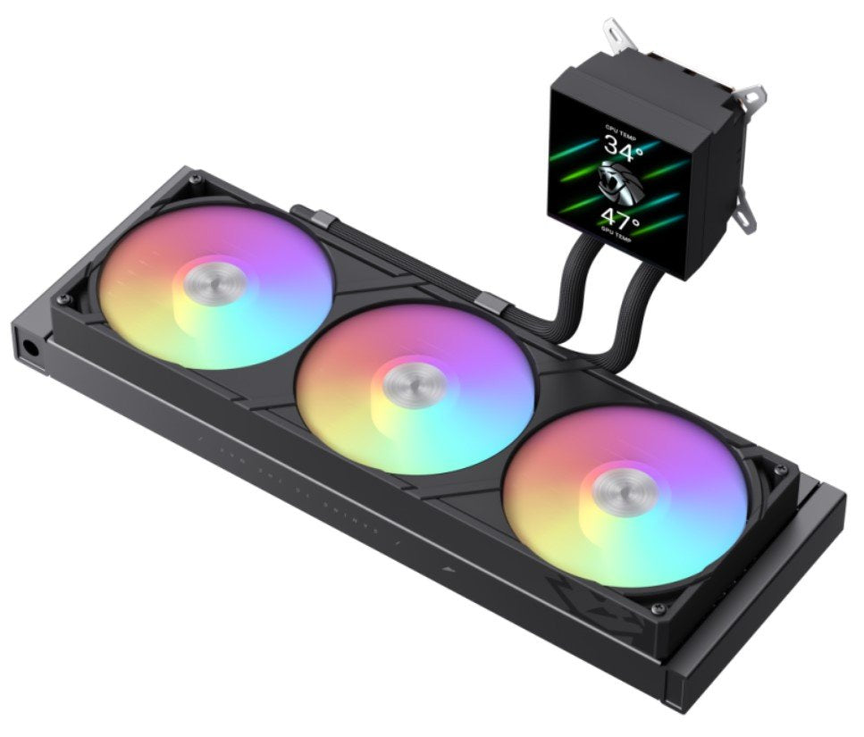 Gamemax  Cpu Liquid Cooler  Glacier 360 Lcd  Black