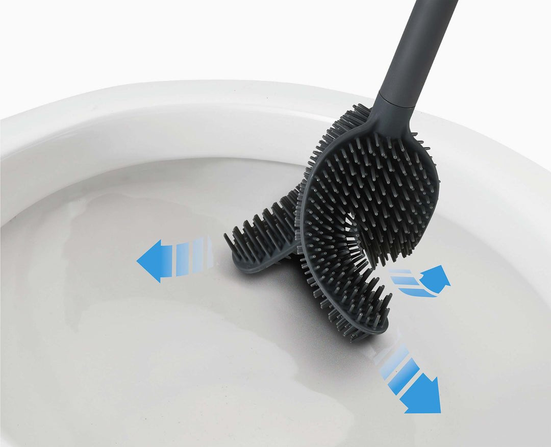 Joseph Joseph Flex 360 Toilet Brush  Stainless Steel