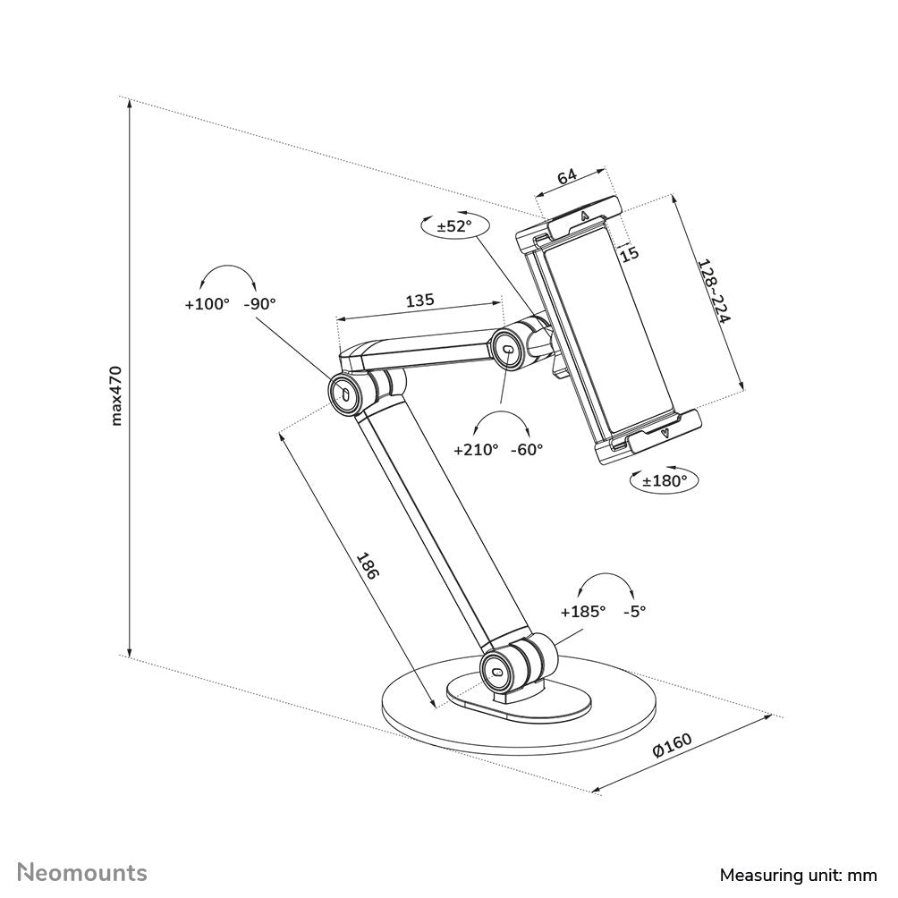 EAN 8717371448929 - Neomounts DS15-550BL1 soporte Soporte pasivo Teléfono móvil/smartphone, Tablet/UMPC Negro imagen 13
