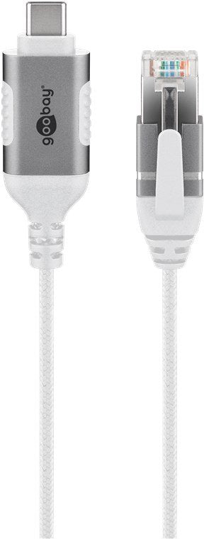 EAN 4040849743894 - Goobay 74389 cambiador de género para cable USB 3.1 type A RJ45 Blanco imagen 1