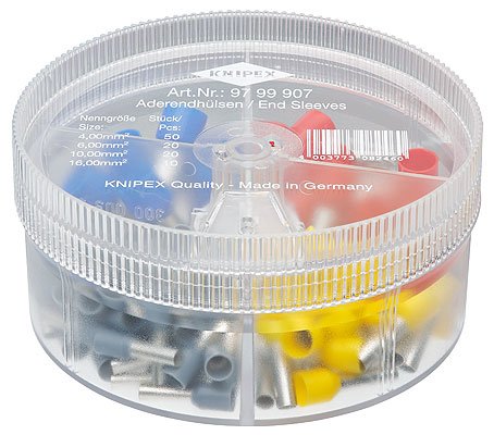 EAN 4003773082460 - Knipex 97 99 907 pasacables Negro, Azul, Rojo, Plata, Amarillo 11 9 cm imagen 1