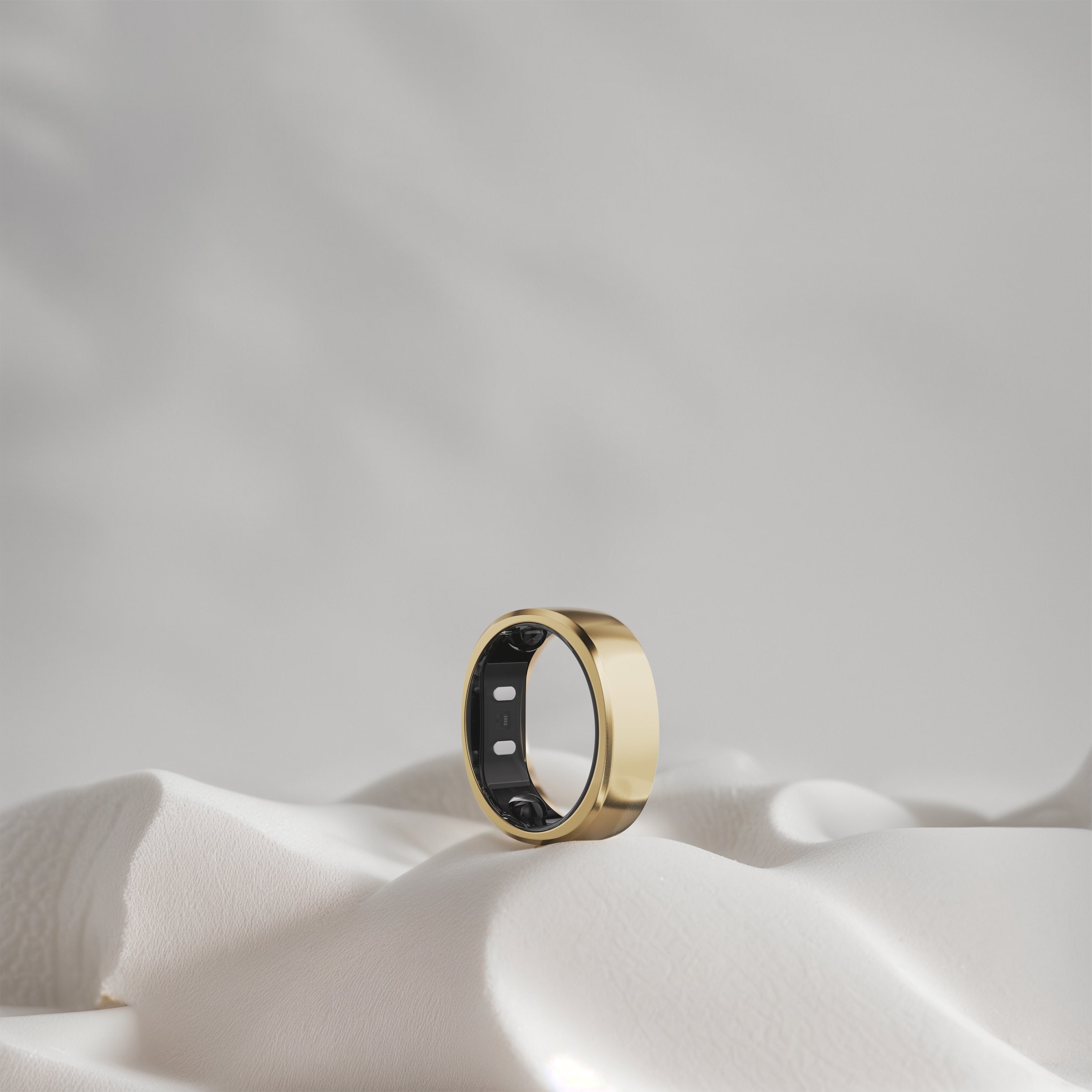 Anillo Inteligente Ringconn Gen2 Para Mujeres Y Hombres - Portátil Para Seguimiento Del Sueño Y La Actividad Física - Frecuencia Cardíaca - Color Oro King, Talla 10