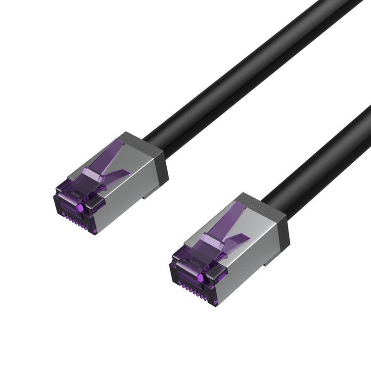 Flexline Cable De Red Cat.6a S/Ftp Kurze Bauform Negro 1,5m